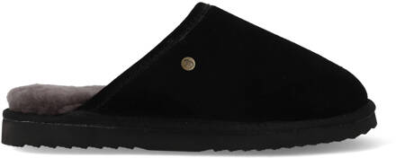 Warmbat Classic Suede Heren Pantoffels - Black - Maat 44