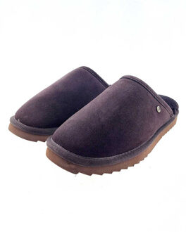 Warmbat Classic Suede Pantoffels - Choco - Maat 42