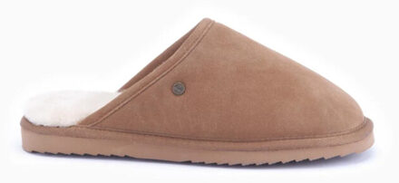 Warmbat Classic Suede Pantoffels - Cognac - Maat 44