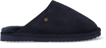 Warmbat Classic Suede Pantoffels - Dark navy - Maat 47