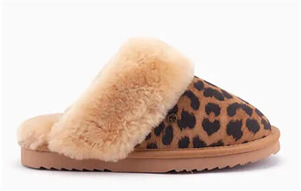 Warmbat Cll321223 dames pantoffel (open hiel) Bruin - 42