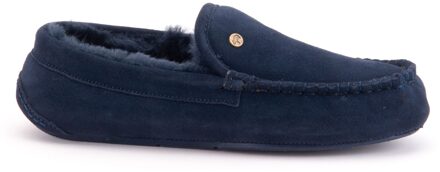 Warmbat Earlwood Suede Heren Pantoffels - Dark navy - Maat 45