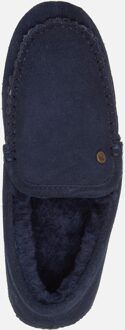 Warmbat Earlwood Suede Heren Pantoffels - Dark navy - Maat 46