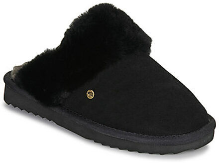 Warmbat Flurry Suede Dames Pantoffels - Black/Black - Maat 40
