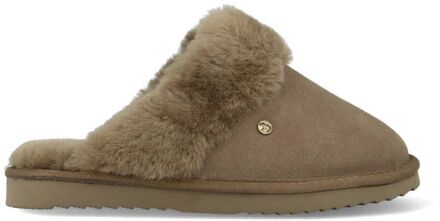 Warmbat Flurry Suede Dames Pantoffels - Moss - Maat 38