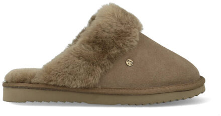 Warmbat Flurry Suede Dames Pantoffels - Moss - Maat 41