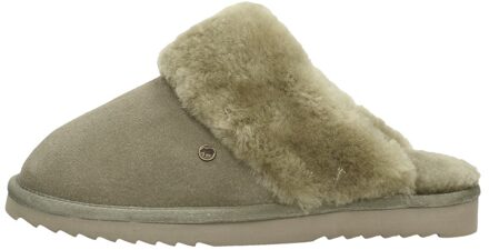 Warmbat Flurry Suede Dames Pantoffels - Moss - Maat 43