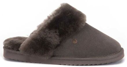 Warmbat Flurry Suede Dames Pantoffels - Pebble - Maat 36