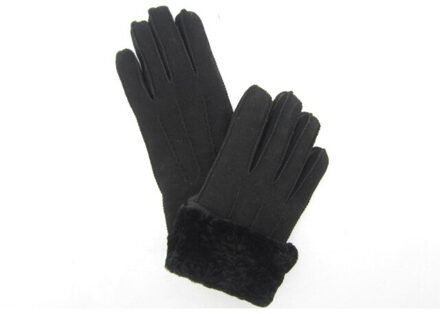 Warmbat Glo 3090-gloves woman goat 99-black - maat L Zwart