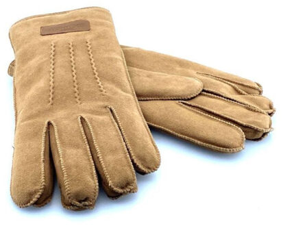 Warmbat Glo 4090-gloves men goat 25-cognac - maat L Bruin