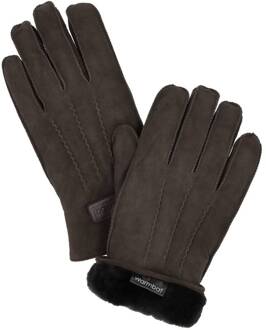 Warmbat Gloves Men Suede Donkerbruin