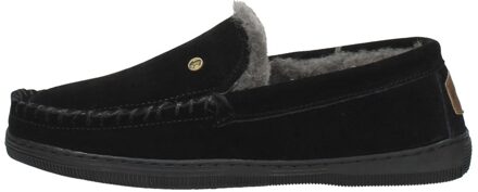 Warmbat Grizzly Suede Heren Pantoffels - Black - Maat 42