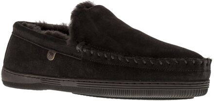 Warmbat Grizzly Suede Heren Pantoffels - Choco - Maat 43