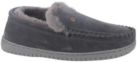 Warmbat Grz4089 heren pantoffel (gesloten hiel) Grijs - 43