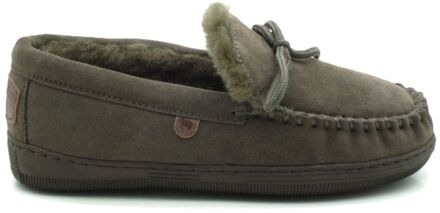 Warmbat Koala Suede Dames Pantoffels - Pebble - Maat 38