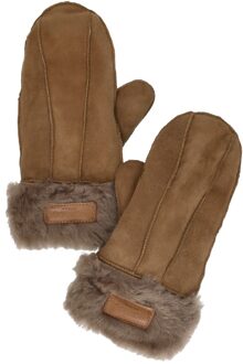 Warmbat Mitten Lammy Patchwork Taupe