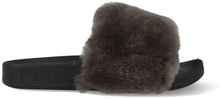 Warmbat Pantoffels Barlee BLE347085 Zwart / Donker Grijs maat