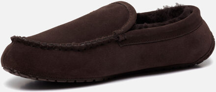 Warmbat Pantoffels donkerbruin Suede - 40