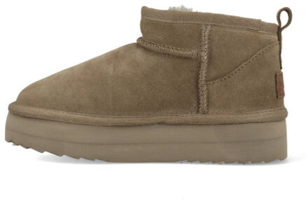 Warmbat Pantoffels Durack Plateau DRC371032 Moss Groen-42 maat 42