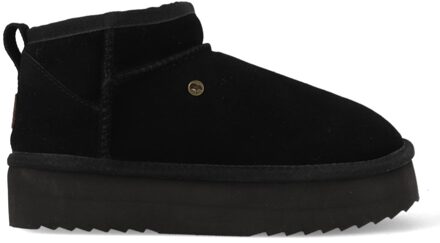 Warmbat Pantoffels Durack Plateau DRC371099 Zwart maat