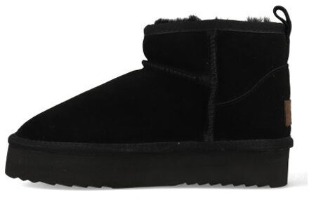 Warmbat Pantoffels durack plateau zipper drc371899 - maat 41 Zwart