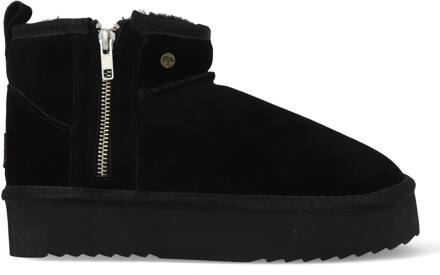 Warmbat Pantoffels Durack Plateau Zipper DRC371899 Zwart-40 maat 40