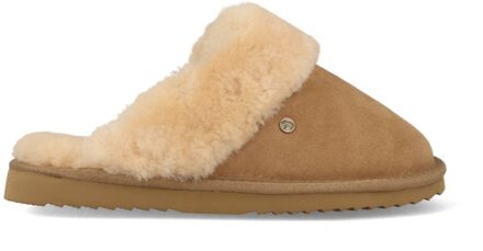 Warmbat Pantoffels Flurry FLS321026 Camel Bruin maat