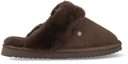 Warmbat Pantoffels Flurry FLS321088 Pebble Bruin maat
