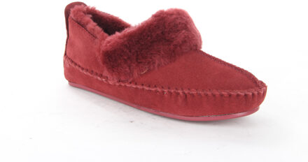 Warmbat Polarfox ruby dames pantoffel (gesloten hiel) Rood - 40