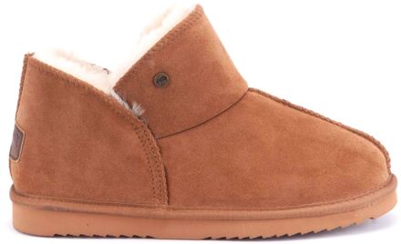 Warmbat Willow Suede Dames Pantoffels - Cognac - Maat 36