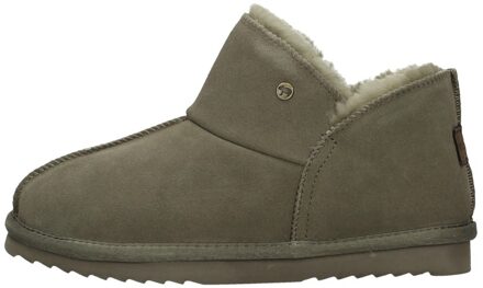Warmbat Willow Suede Dames Pantoffels - Moss - Maat 39