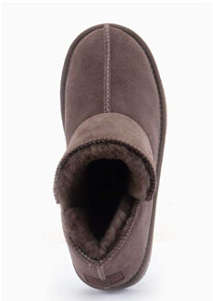 Warmbat Willow Suede Dames Pantoffels - Pebble - Maat 37