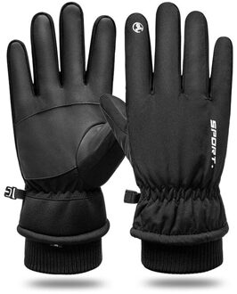 Warme Fleece Handschoenen Outdoor Sport Rijden Klimmen Skiën Winddicht Waterdichte Warme Fleece Handschoenen Touch Screen Fiets Volledige Vinger Xl