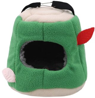 Warme Fleece Vogelnest Kleine Papegaai Huis Winter Warm Vogelnest Agapornis Melopsittacus Undulatus Hangmat groen