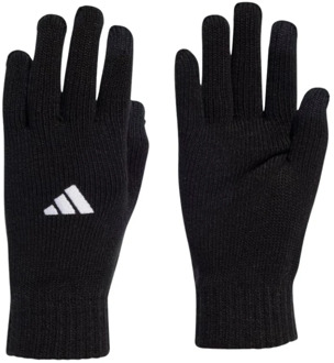 Warme Gebreide Voetbalhandschoenen Adidas , Black , Heren - M