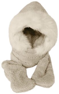 Warme Handschoenen Driedelige Set Van Warme Dikke Comfortabele Hatscarf En Handschoenen Meerdere Kleuren Beschikbaar Перчатки Женские Beige