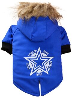 Warme Kleine Hond Kleding Winter Hond Jas Jas Puppy Outfits Voor Chihuahua Yorkie Hond Winter Kleding Huisdieren Kleding Product Blauw / S