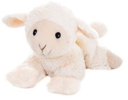 Warme knuffel kruik wit schaap boerderijdier