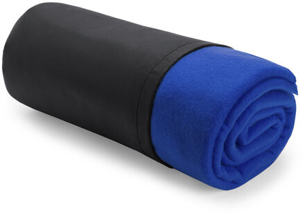 Warme Polar Fleece deken/plaid - Set van 8x stuks - blauw - 120 x 150 cm - Woondekens/bankdekens - o