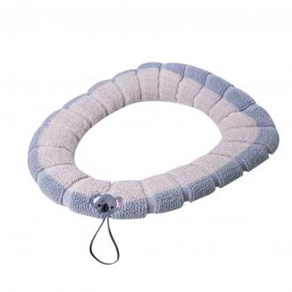 Warme Zachte Verdikte O Shape Wasbare Thuis Toilet Seat Cover Kussen Met Handvat Badkamer Warmer Seat Deksel Cover Wc Accessorie Beige