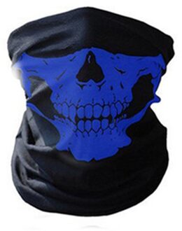 Warmer Bike Gezichtsmasker Hoofdband Schedel Bandana Helm Hals Gezichtsmasker Winddicht stofdicht Volledige Gezicht Sjaal Snowboard ski Masker Blauw