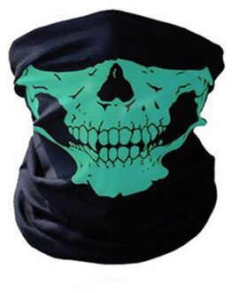 Warmer Bike Gezichtsmasker Hoofdband Schedel Bandana Helm Hals Gezichtsmasker Winddicht stofdicht Volledige Gezicht Sjaal Snowboard ski Masker Groen