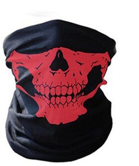 Warmer Bike Gezichtsmasker Hoofdband Schedel Bandana Helm Hals Gezichtsmasker Winddicht stofdicht Volledige Gezicht Sjaal Snowboard ski Masker rood
