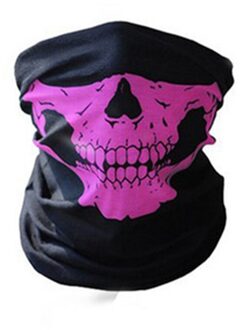 Warmer Bike Gezichtsmasker Hoofdband Schedel Bandana Helm Hals Gezichtsmasker Winddicht stofdicht Volledige Gezicht Sjaal Snowboard ski Masker Roze