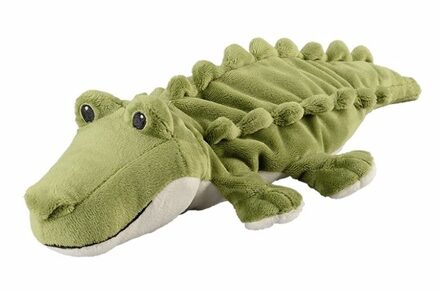Warmies Krokodillen speelgoed artikelen opwarmbare krokodil knuffelbeest groen 35 cm
