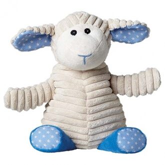 Warmies Magnetron knuffel - schaap - wit/blauw - 27 cm - pluhe - warmteknuffel Multi