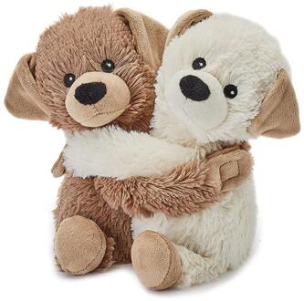 Warmies magnetronknuffel Puppies bruin