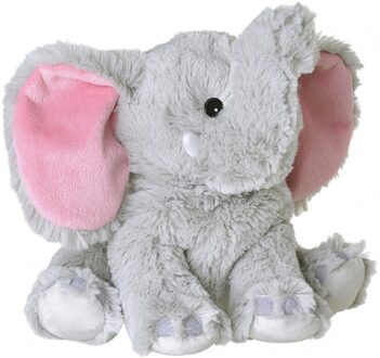 Warmies Olifanten speelgoed artikelen opwarmbare olifant knuffelbeest grijs 29 cm Multi