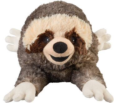 Warmies Warmte/magnetron opwarm knuffel - Luiaard - bruin - 33 cm - pittenzak