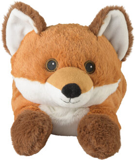 Warmies Warmte/magnetron opwarm knuffel - Vos - bruin - 33 cm - pittenzak